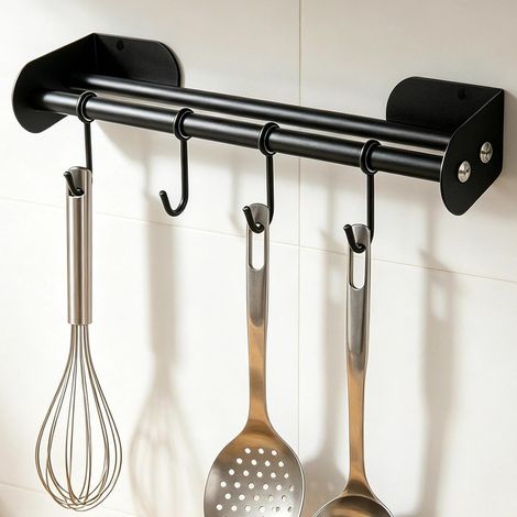 Porte Ustensiles Cuisine Mural 30 cm, Support-Ustensiles Mural (1/5)