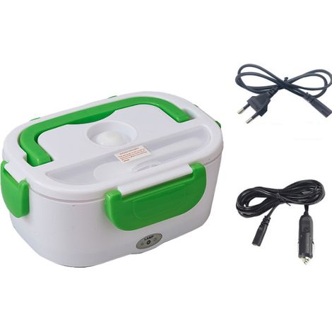 Boîte à lunch chauffante électrique pour voiture, boîte à lunch portable, 110 V, 220 V, 12 V, 24 V, prises européenne et américaine, chauffe-riz, ensemble de récipients (1/5)