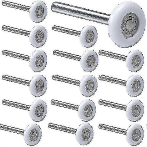 Lot de 12 roulettes de porte de garage de 5 cm (2 pouces), roulements 6200zz en nylon, pour portes de garage résidentielles et commerciales. (1/3)