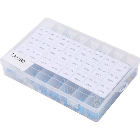 700Pcs Kit de Condensateurs Céramique Haute Tension 1KV - 24 Valeurs Différentes pour Électronique et Réparation