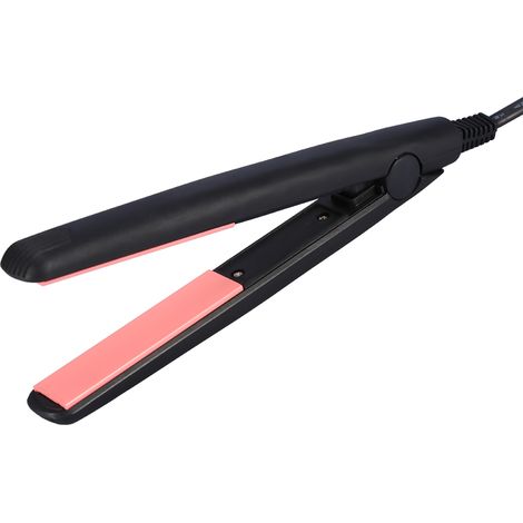 Lisseur de cheveux portable mini électrique, fer à friser et lisser professionnel, outil de coiffage 110-240V avec prise UE, voyage compact (1/5)