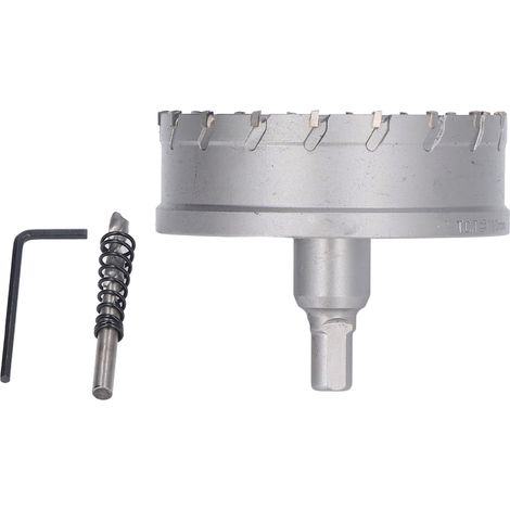 Scie cloche carbure TCT 100mm / 3.94po pour métal et bois - Foret trépan à ouvrir, outil de perçage et coupe (1/5)