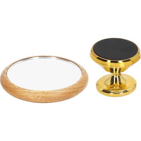 Miroir à café pour porte-filtre sans fond, rotation multidirectionnelle, visualisation du débit de café, miroir réfléchissant doré (1/5)