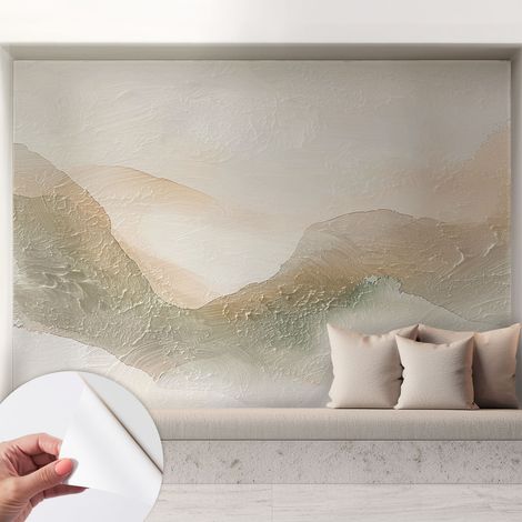 Carta da parati autoadesiva - Fotomurale adesivo - design elegante - stile moderno - Strisce delicate 208x146 cm (1/5)