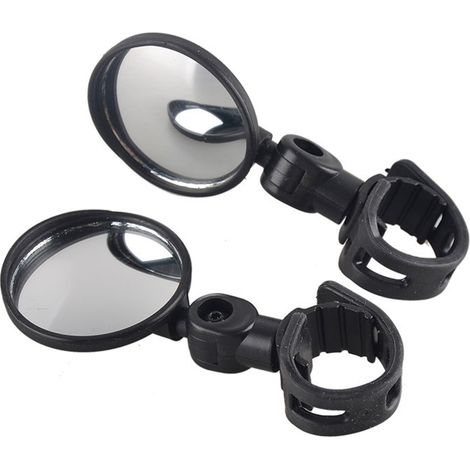 SHINING HOUSE Espejo retrovisor para bicicleta, espejo retrovisor convexo giratorio de 360°, espejo retrovisor para scooter eléctrico HD adecuado para bicicletas de 15 a 35 mm, bicicletas de montaña (1/4)