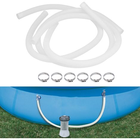 Tuyaux de Remplacement pour Piscine - 3 Pièces, Tuyaux Souples pour Pompe et Filtre, Kit Complet Blanc-AUTRES (1/5)