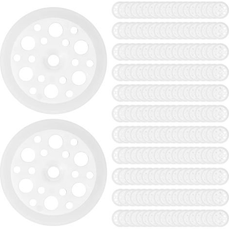 Rondelles plates en plastique pour isolation 46mm, mousse pour fixation de panneaux isolants, lot de 200 (1/5)