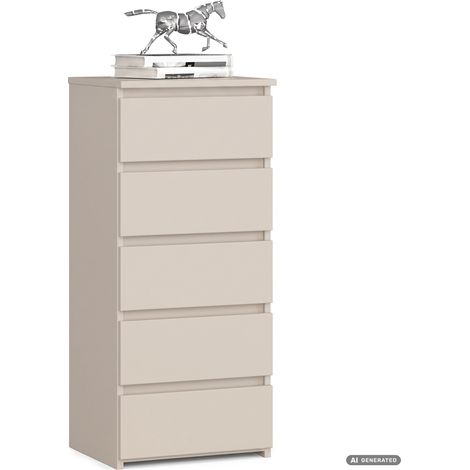 Comò CL5 Cashmere 40 cm 5 cassetti 40x35x92 cm