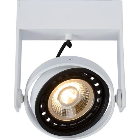Spot LED orientable Lucide Griffon blanc GU10 12W 3000K (1/2)