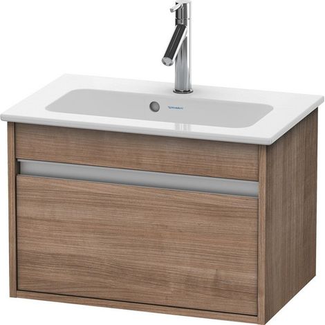 Duravit Ketho Vanity unità Vanity da parete Compact 6422, 1 cassettone, 600 mm, per ME by Starck 234263, Colore (anteriore/corpo): Ciliegio del Ticino - KT642207373