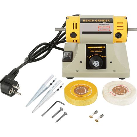 Meuleuse électrique 350W 220V avec prise UE, polisseuse pour bijoux, moteur de tour dentaire, outil rotatif précision (1/5)