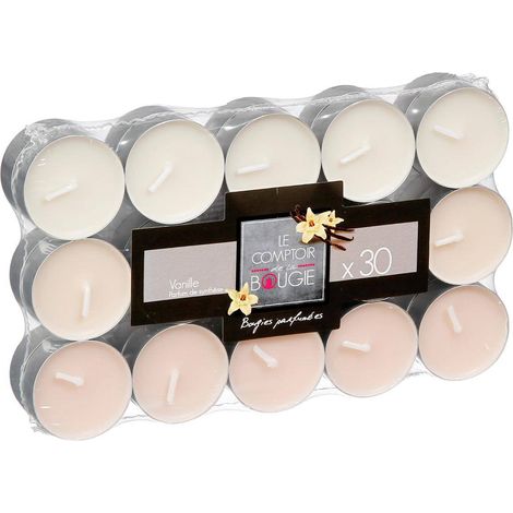 Set mit 30 Duftkerzen - Vanille - 330g