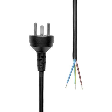 Câble d'alimentation ProXtend Denmark EDB-Open End 2 m Noir CADUA4KDOCKPDL2, PC-KITOE-002-M