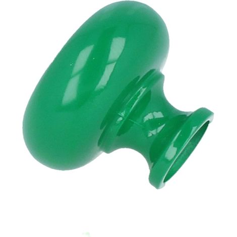 Möbelknopf Schrankknopf Knopf Türknopf Türgriff massives Metall Höhe 27mm Grün (1/3)