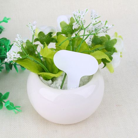 Lot de 100 étiquettes de jardin en plastique, marqueurs T pour plantes, repères de pépinière, décorations extérieures