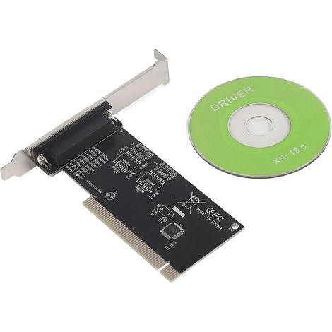 Carte d'extension PCI vers parallèle DB25 25 broches, adaptateur de port contrôleur LPT pour imprimantes PC de bureau (1/4)
