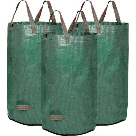 Paquet de 3 sacs à déchets de jardin réutilisables de 32 gallons 45 cm X 76 cm – Sacs à déchets de jardin, sacs de jardinage réutilisables et résistants (1/4)