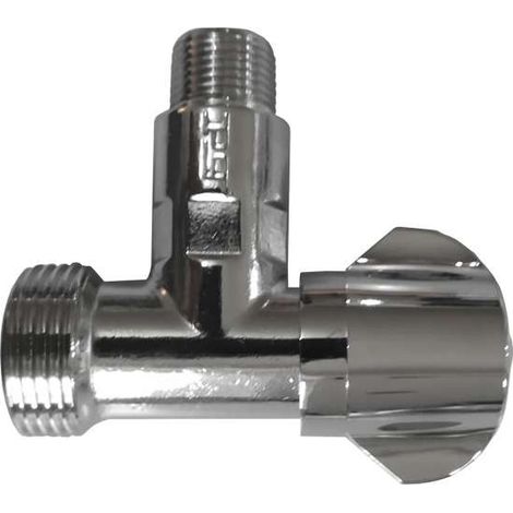 Rubinetto per lavatrice a squadra verticale 3/8" - 3/4"