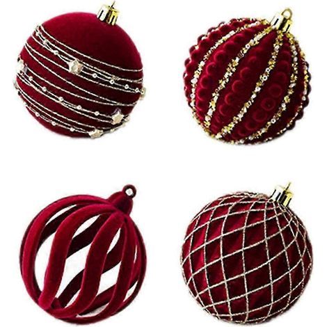 Boules décoratives pour sapin de Noël et Nouvel An - Ensemble de décorations colorées pour les fêtes de fin d'année