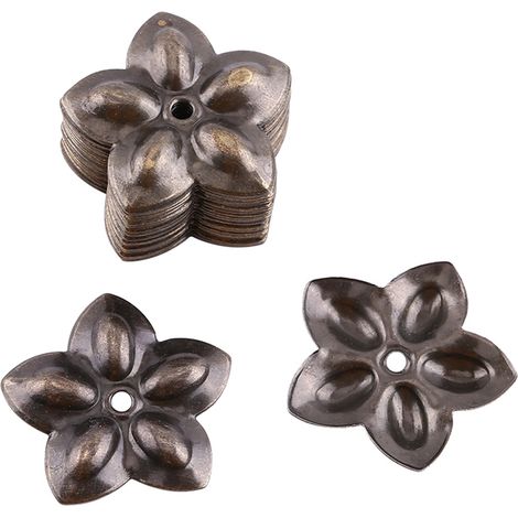 Lot de 100 clous de tapissier vintage en métal bronze, étiquettes décoratives pour meubles, canapés, chaussures et portes. (1/5)