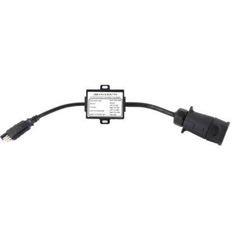BUNTHAUS Connecteur de remorque convertisseur de lumière USA 4 broches vers EUR 7 broches adaptateur arrêt/frein signal séparant (1/5)