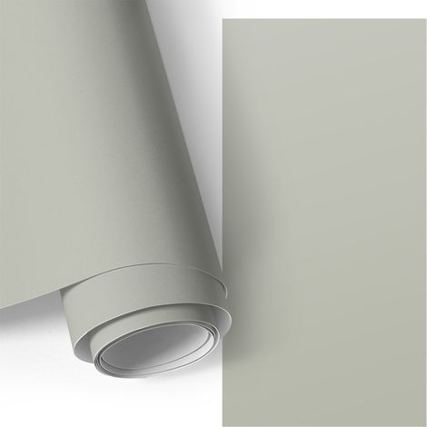 Möbel - Klebefolie - Möbelfolie - abwaschbare und selbstklebende Deko-Folie für Küche - Schrank -Tisch & Fensterbank - Neutrales Grau 50x100 cm