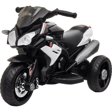Moto elettrica per bambini 3 ruote sicurezza 86 x 42 x 52 cm autonomia 45 min fari led musica design moderno in PP nero 210000460