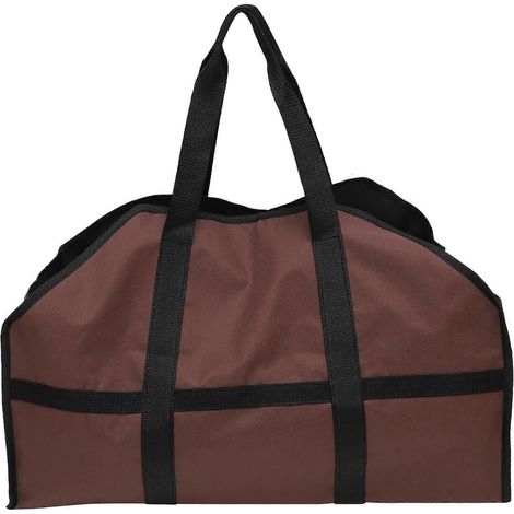 Sac Oxford portable en bois pour le camping, idéal pour transporter du café et offrant une grande capacité de rangement (1 pièce). (1/5)