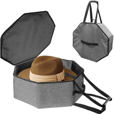 Boîte à chapeaux empilables, pliables, avec poignée, gain de place, voyage et rangement