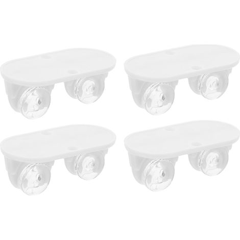 de 4 poulies adhésives pour petits meubles mini roulettes