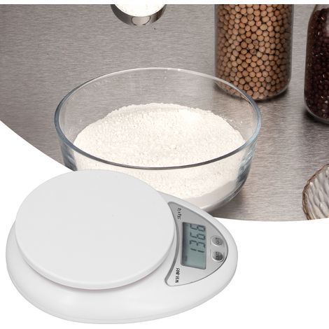 WH-B05 Küchenwaage, 5 kg Mini-Küchenwaage, Haushaltsküchenwaage, elektronische Plattformwaage (1/5)