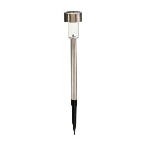 Solar-Gartenlampe Edelstahl 1 LED 5x23cm 28615 ibergarden (1/3)