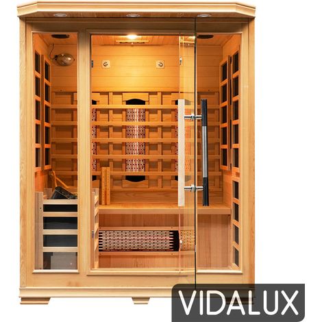 Vidalux 3 Person Hybrid Sauna With Traditional & Full Spectrum Infrared Complete Heat (1/5)
