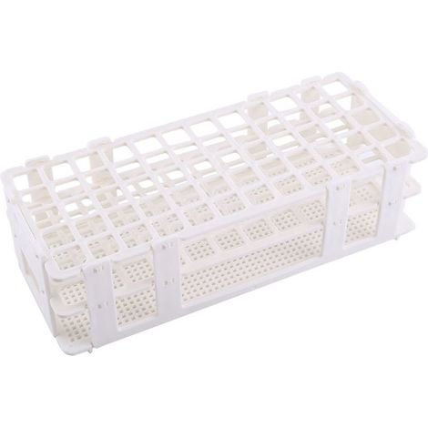 Support de tubes à essai en plastique, 60 trous, support de rangement pour laboratoire, 3 niveaux, trou de 16 mm, 1 pièce (1/5)