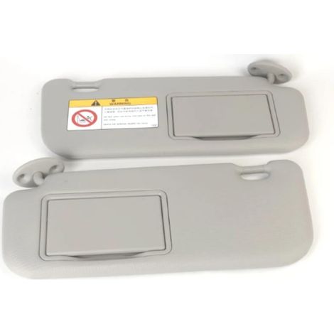 Pare-soleil avant gauche/droite de voiture avec miroir de maquillage de remplacement compatible avec Toyota Corolla E160 E170 2014 2015 2016 2017(Gray ) (1/5)