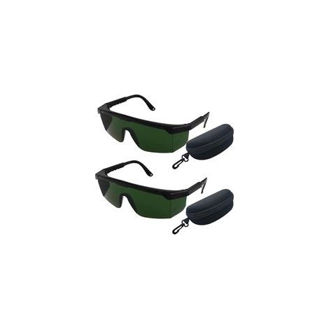 2 Pièce Lunettes de Protection Laser Lunettes pour Laser Lunettes de Sécurité pour Niveau Laser Rotatif et Laser Multiligne Vert Améliorer la Visibilité du Faisceau Vert - Boîte Includes