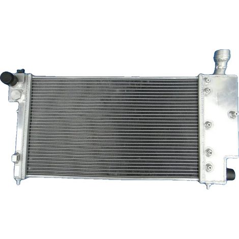 Radiador de aluminio, tamaño del núcleo 520 mm x 315 mm x 50 mm, diámetro de entrada/salida Φ 32 mm, compatible con PEUGEOT 106 GTI y RALLYE, CITROEN SAXO/VTR, diseño de 2 filas (1/5)