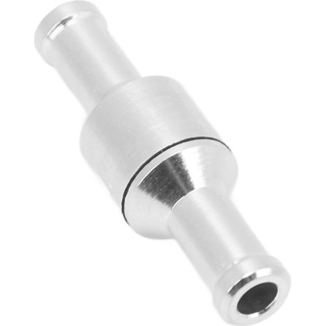 Einweg-Rückschlagventil aus Aluminiumlegierung, silberfarben, für Wasser-, Öl-, Diesel-, Benzin- und Kraftstoffleitungen, 8 mm/0,31 Zoll (1/5)