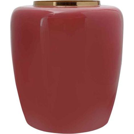 Vase Design en Métal "Artisse" 36cm Corail & Or (1/5)