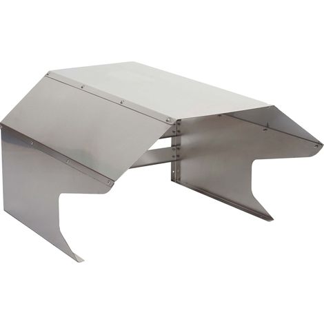 Garage pour tondeuse HWC-L43 - toit Abri pour tondeuse - métal 40x59x69cm - inox