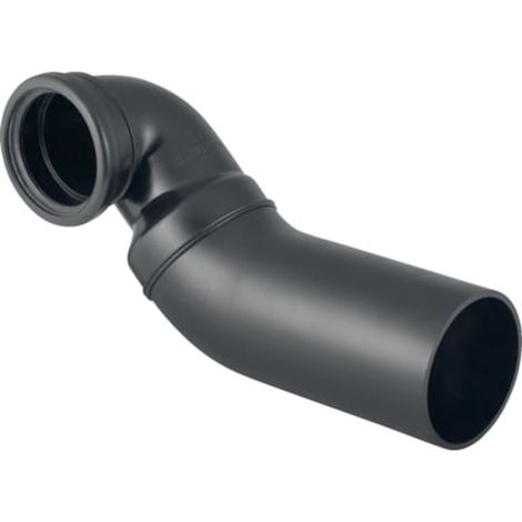 Geberit PE Curva di raccordo a 90° per WC sospeso, offset a sinistra, con prolunga, DN 100 / 100, 367.901.16.1