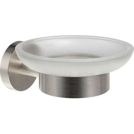 Ravak Kona - Jabonera con soporte, cristal/acero inoxidable cepillado X07P1295 (1/3)