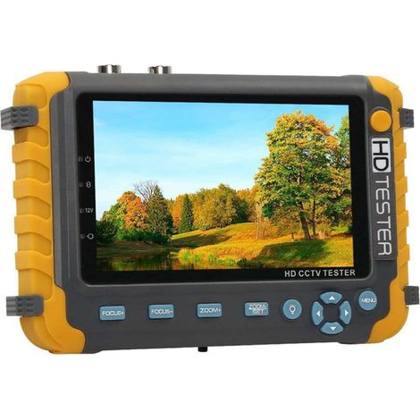 Testeur de caméra de sécurité CCTV Testeur de vidéosurveillance à écran tactile de 5 pouces, testeur de moniteur vidéo analogique coaxial AHD/TVI/CVI, testeur de vidéosurveillance portable for caméra (1/4)