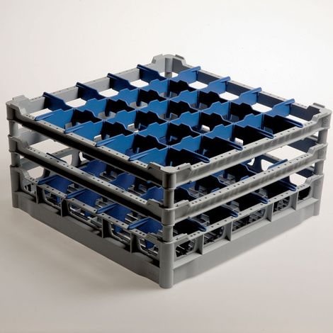 Casier de lavage 25 verres Ø 90 mm incliné polypro. - Diamond