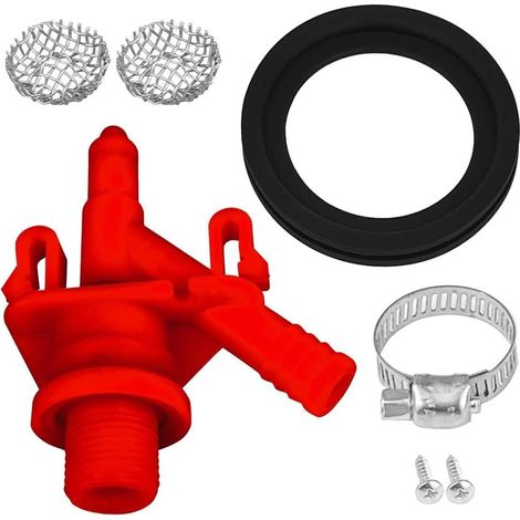Kit de remplacement de valve de toilette, silicone, noir (1/5)