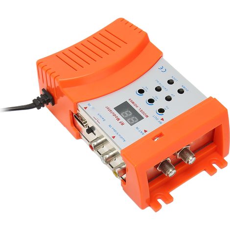Digitaler HF-Modulator für HD-Multimedia-Schnittstelle in PAL- und NTSC-Formaten und AV-zu-HF-Konverter für Heimfernseher (EU-Stecker 90-240 V AC) (1/5)