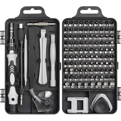 Kit de destornilladores de precisión Faireach, juego de destornilladores profesionales 115 en 1, destornillador magnético multifunción para iPhone, portátil, Mac, reloj, juguetes, joyas, gafas y otros (1/5)