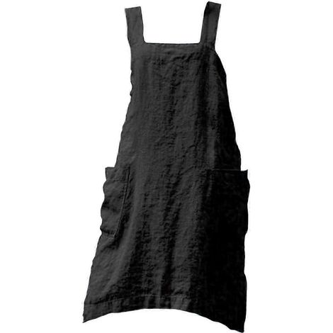 Kochschürze mit Taschen, langes Geschenk, Küchenlatz für Grillmeisterinnen, Köchinnen, Ehefrauen und Erwachsene-XXXL-Black (1/5)