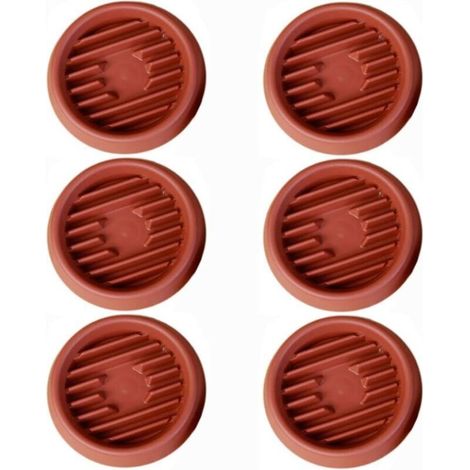 Brick red flower pot, 7 cm inner diameter, 6 plastic rings suitable for plants, thick drainage tray