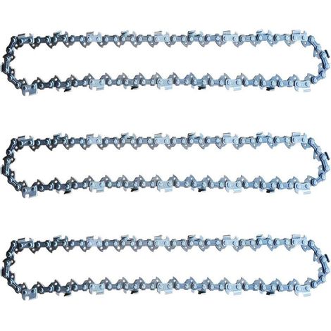Lot de 3 Chaînes de Tronçonneuse 25 cm 1,1 mm 40TG pour Einhell GC-LC 18/25 Li et GE-LC 18/25 Li, compatibles avec Husqvarna 436 Li, 536 Li, 536 LiXP (1/5)